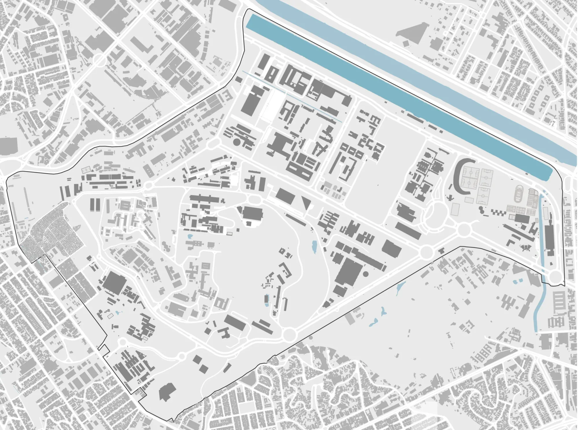 Mapa geográfico do campus USP Capital Butantã e arredores